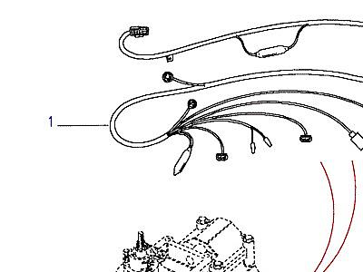 D03080 HARNESS- КОРОБКА ПЕРЕДАЧ -FROM (V) MA647645  Range Rover Classic