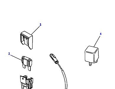 D03090 HARNESS-HEATED WINDSCREEN-FROM (V) MA647645  Range Rover Classic