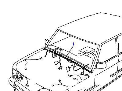 D03100 HARNESS-MAIN-FROM (V) MA647645  Range Rover Classic