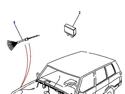 D03105 HARNESS-MAIN-TO (V) LA647644  Range Rover Classic