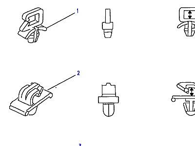 D04020 CLIPS-PANEL & EDGE  Range Rover Classic