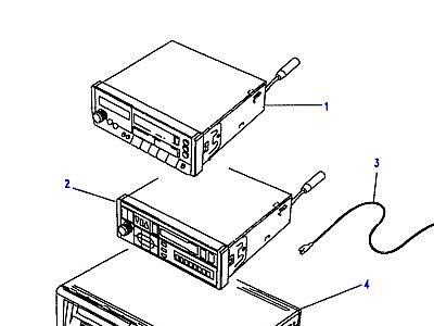 D08025 RADIO CASSETTE & CD SYSTEM-FROM (V) KA624756 TO (V) LA647644  Range Rover Classic