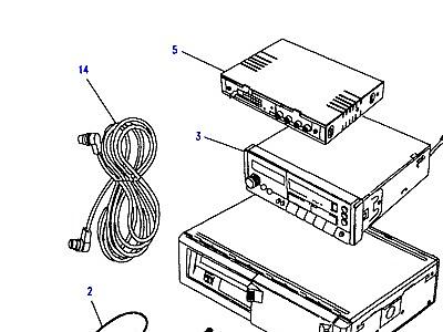 D08030 RADIO CASSETTE & CD SYSTEM-TO (V) JA624755  Range Rover Classic
