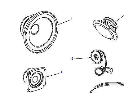 D08040 SPEAKERS-FROM (V) MA647645  Range Rover Classic