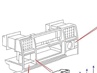 D12015 ПАНЕЛЬ ПРИБОРОВ -LOWER-FROM (V) MA647645  Range Rover Classic