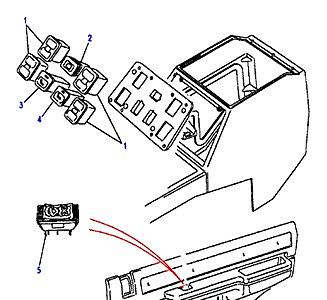 D12035 FRONT CONSOLE-FROM (V) MA647645  Range Rover Classic