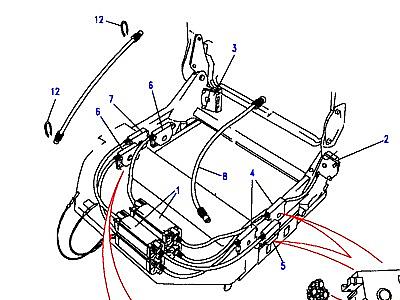 D12050 SEAT-MOTORS & CABLES (MEMORY)  Range Rover Classic