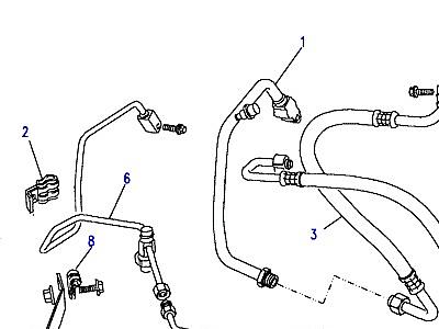 F01070 HOSES FRONT SYSTEM  Range Rover Classic
