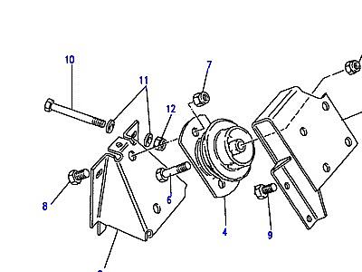 G01080 ENGINE MOUNTINGS - REAR  Range Rover Classic