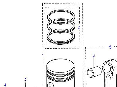 G02130 PISTON, CONNECTING ROD & BEARINGS  Range Rover Classic