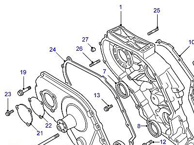 G03080 FRONT COVER  Range Rover Classic