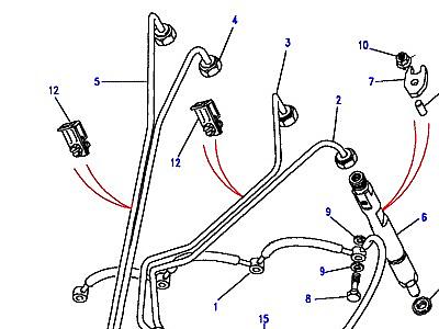 G03095 INJECTORS & PIPES  Range Rover Classic