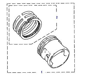 G04125 PISTON,CONNECTING ROD & BEARINGS  Range Rover Classic