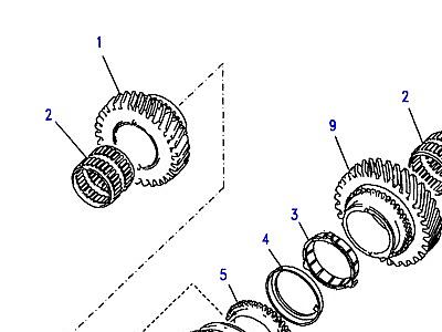 J02055 MAINSHAFT GEARS 1ST/2ND  Range Rover Classic