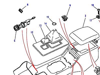 K01050 CUBBY BOX-FROM (V) MA647645  Range Rover Classic