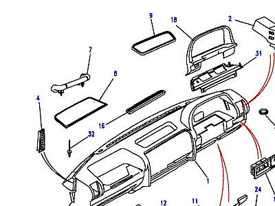 K01060 ПАНЕЛЬ ПРИБОРОВ В СБОРЕ  Range Rover Classic