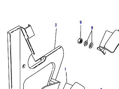 K01075 FOOTREST & TOEBOX TRIM-TO (V) LA647644  Range Rover Classic