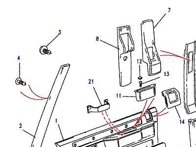 K01085 FRONT DOOR CASING  Range Rover Classic