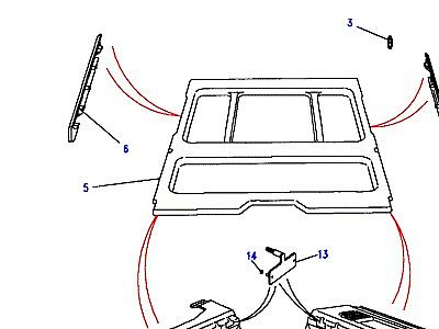 K01140 PARCEL TRAY-FROM (V) KA624756  Range Rover Classic