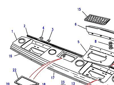 K01170 UPPER ПАНЕЛЬ ПРИБОРОВ  Range Rover Classic