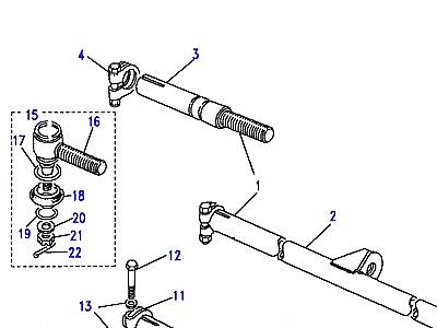 M01045 TRACK RODS & DAMPER  Range Rover Classic