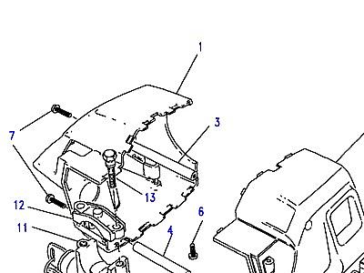 M02005 КОЖУХ РУЛЕВОЙ КОЛОНКИ  Range Rover Classic