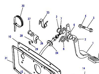 P01005 ACCELERATOR LINKAGE  Range Rover Classic