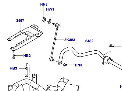 200AAB РЫЧАГИ ПЕРЕДНЕЙ ПОДВЕСКИ/СТАБИЛИЗ/Х-ОБРЭЛ-Т  Range Rover (L322)