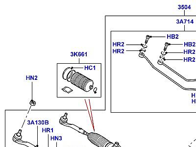 218AFQ РУЛЕВОЙ МЕХАНИЗМ  Range Rover (L322)
