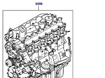 300AAB5 СЕРВИСНЫЙ ДВИГАТЕЛЬ И НЕУКОМПЛЕКТОВАНЫЙ БЛОК ЦИЛИНДРОВ 3.0 ДИЗЕЛЬ TI  Range Rover (L322)