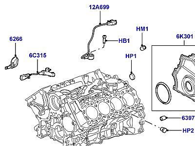 300AAF9 БЛОК ЦИЛИНДРОВ И ЗАГЛУШКИ 3.6 V8 32V DOHC EFI ДИЗЕЛЬ  Range Rover (L322)