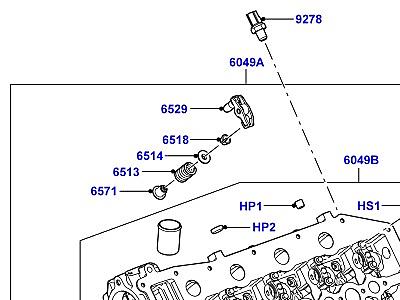 300AAK9 ГОЛОВКА ЦИЛИНДРОВ 3.6 V8 32V DOHC EFI ДИЗЕЛЬ, ЛЕВАЯ СТОРОНА  Range Rover (L322)