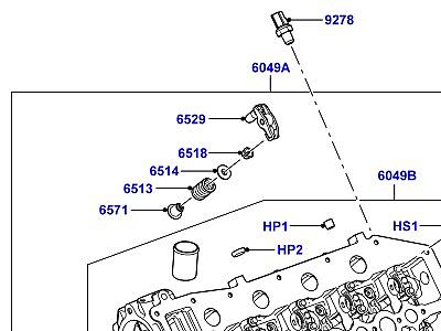 300AAKA ГОЛОВКА ЦИЛИНДРОВ 3.6 V8 32V DOHC EFI ДИЗЕЛЬ, ЛЕВАЯ СТОРОНА  Range Rover (L322)