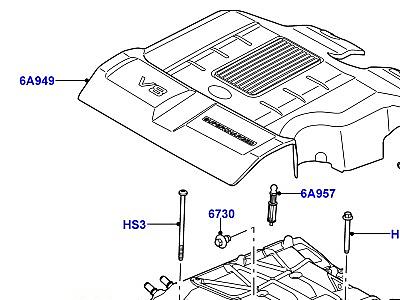 300AAMI ВПУСКНОЙ КОЛЛЕКТОР 5.0L OHC SGDI SC V8 БЕНЗИН, КОЛЛЕКТОРЫ, ПРОМЕЖУТОЧНЫЙ ОХЛАДИТЕЛЬ И КРЫШКА  Range Rover (L322)