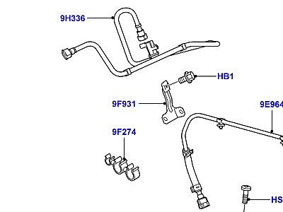 303ACGF ТОПЛИВНЫЕ ФОРСУНКИ И ТРУБОПРОВОДЫ 4.4 AJ БЕНЗИН V8  Range Rover (L322)