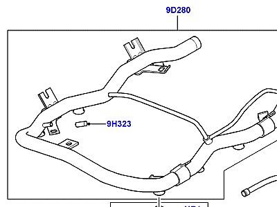 303ACGG ТОПЛИВНЫЕ ФОРСУНКИ И ТРУБОПРОВОДЫ 4.4 БЕНЗИН V8 DOHC  Range Rover (L322)