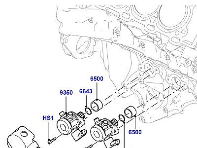 303ACQI ТНВД, УСТАНОВЛ. НА ДВИГАТ. 5.0L OHC SGDI SC V8 БЕНЗИН  Range Rover (L322)