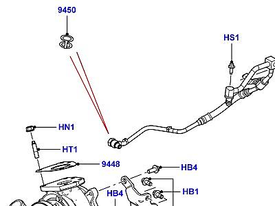 303ACZA ТУРБОКОМПРЕССОР 3.6 V8 32V DOHC EFI ДИЗЕЛЬ, ПРАВАЯ СТОРОНА  Range Rover (L322)