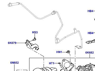 303ADAE ТУРБОКОМПРЕССОР 4.4L DOHC ДИЗЕЛЬ V8 DITC ЛЕВАЯ СТОРОНА - ВСПОМОГАТЕЛЬНЫЙ  Range Rover (L322)