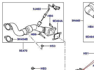 307AEBE РЕЦИРКУЛЯЦИЯ ОТРАБОТАВШИХ ГАЗОВ 4.4L DOHC ДИЗЕЛЬ V8 DITC  Range Rover (L322)