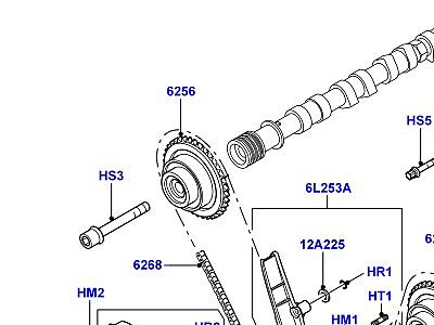 308AENG ГАЗОРАСПРЕДЕЛИТЕЛЬНЫЙ МЕХАНИЗМ 4.4 БЕНЗИН V8 DOHC НИЖНИЙ  Range Rover (L322)