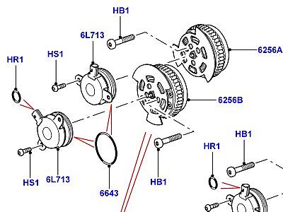 308AENI ГАЗОРАСПРЕДЕЛИТЕЛЬНЫЙ МЕХАНИЗМ 5.0L OHC SGDI SC V8 БЕНЗИН, ЗВЕЗДОЧКИ, ЭЛЕКТРОМАГНИТЫ  Range Rover (L322)