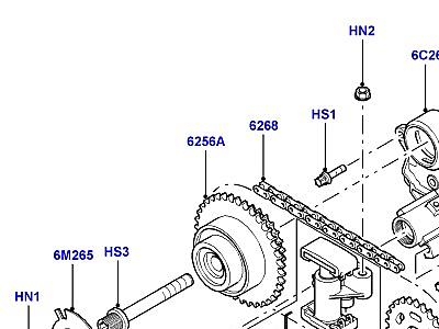 308AEOG ГАЗОРАСПРЕДЕЛИТЕЛЬНЫЙ МЕХАНИЗМ 4.4 БЕНЗИН V8 DOHC ВЕРХНИЙ  Range Rover (L322)