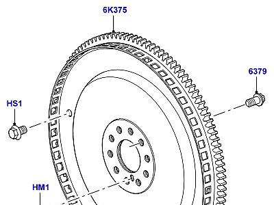 310AFDI МАХОВИК 5.0L OHC SGDI SC V8 БЕНЗИН  Range Rover (L322)