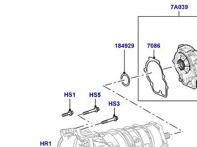 313AGCK ВНЕШНИЕ ЭЛЕМЕНТЫ КОРОБКИ ПЕРЕДАЧ 5 SPEED AUTOMATIC (GM5)  Range Rover (L322)