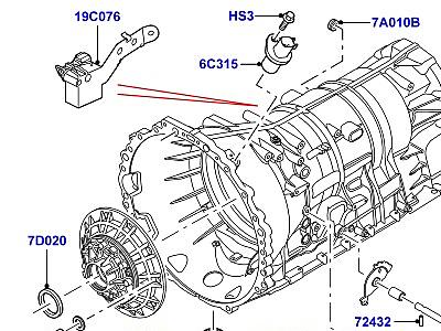 313AGCM ВНЕШНИЕ ЭЛЕМЕНТЫ КОРОБКИ ПЕРЕДАЧ 6 SPEED AUTOMATIC (ZF)  Range Rover (L322)