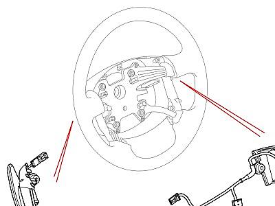 316AHSO ПЕРЕКЛЮЧЕНИЕ ПЕРЕДАЧ - АКПП 8 SPEED AUTO TRANSMISSION STEERING WHEEL  Range Rover (L322)