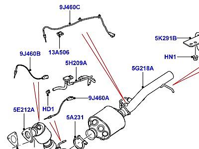 321AIOA СИСТЕМА ВЫПУСКА 3.6 V8 32V DOHC EFI ДИЗЕЛЬ, ПЕРЕДНИЙ  Range Rover (L322)