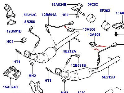321AIOD СИСТЕМА ВЫПУСКА 4.2 БЕНЗИН V8 SUPERCHRGED  Range Rover (L322)