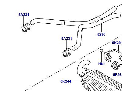 321AIPA СИСТЕМА ВЫПУСКА 3.6 V8 32V DOHC EFI ДИЗЕЛЬ, ЗАДНИЙ  Range Rover (L322)